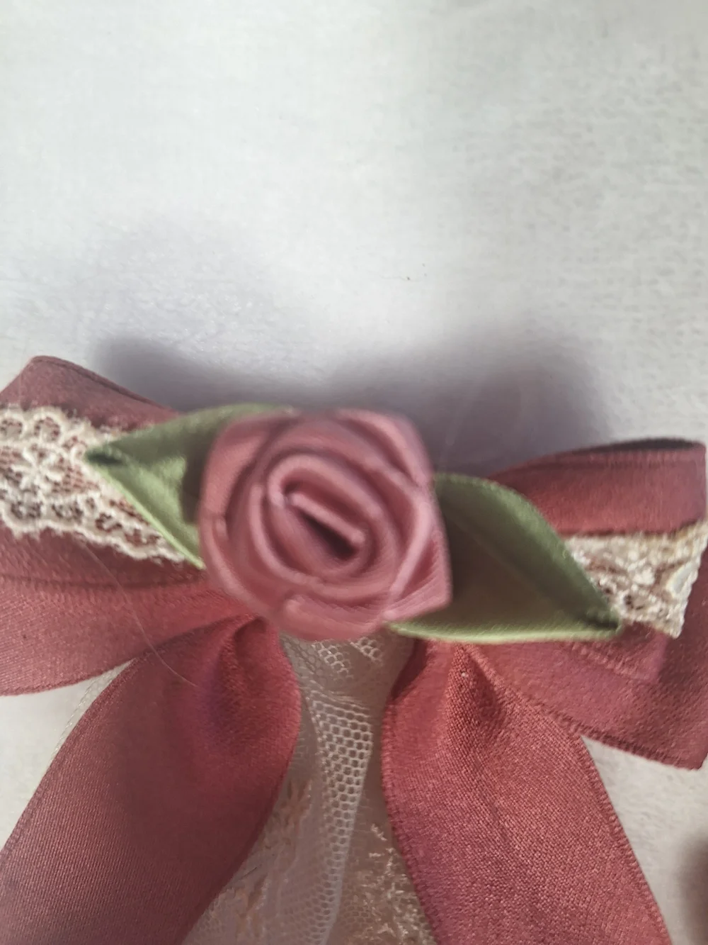 Innocent World Pink Rose Lace Hair Bows | Set of 2 | Classic Lolita